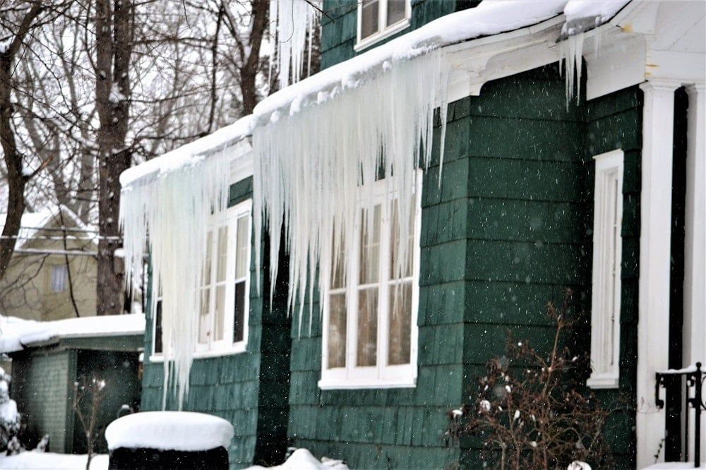 ice dam roof damage