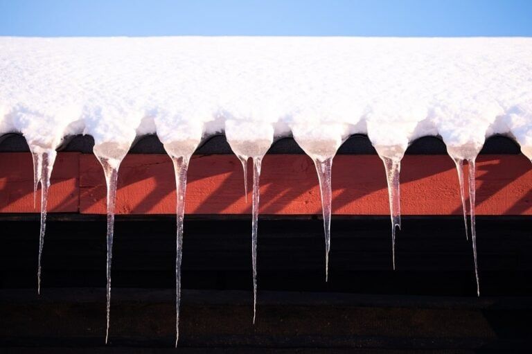 roof leak in winter